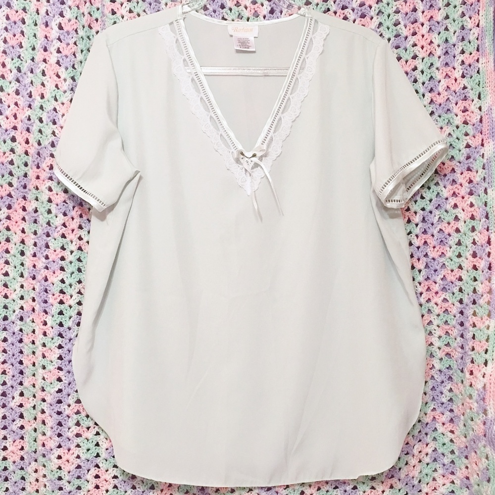 Vintage Barbizon Mint Green PJ Lingerie Top